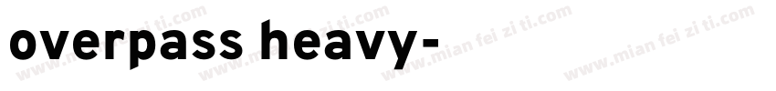 overpass heavy字体转换
